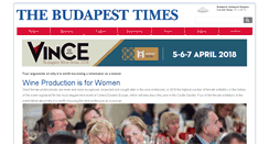 Desktop Screenshot of budapesttimes.hu